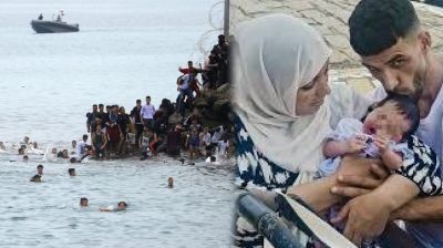 দুই ঘণ্টা সাঁতার কেটে ইউরোপে পাড়ি দিলেন গর্ভবতী ফাতিমা