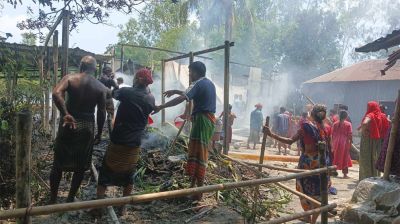 ভয়াবহ অগ্নিকাণ্ডে পুড়ে ছাই সৌদি প্রবাসীর বাড়ি